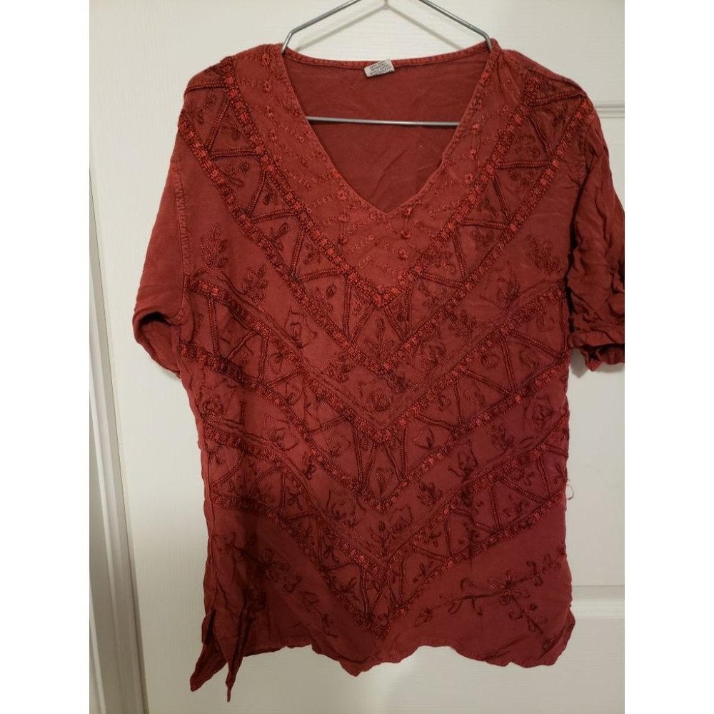 embordered blouse